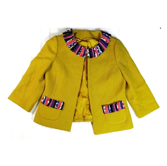 Boden Jackets & Blazers - 🌸 Boden mustard wool swing blazer jacket